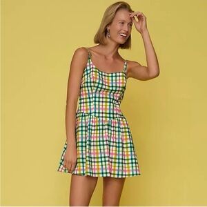 Corey Lynn Calter Plaid Anthro Mini Dress